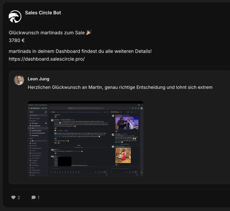 Ergebnis-Screenshot von Martin: Fünfstellige Umsätze ~1,5 € Leadpreis über Ads